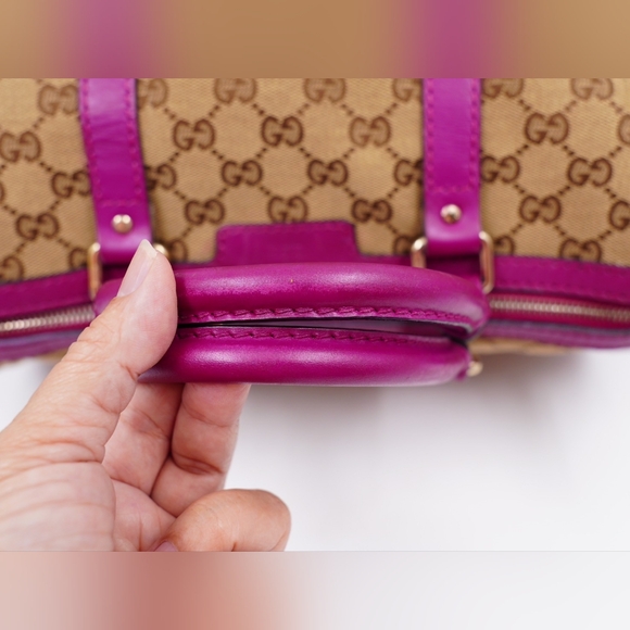 BA01❤️ Gucci GG Canvas Boston Bag - Picture 9 of 16